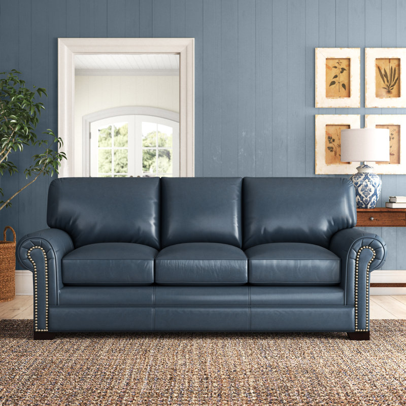 Copola 86'' Genuine Leather Sofa & Reviews Birch Lane